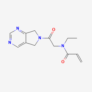 N-[2-(5,7-Dihydropyrrolo[3,4-d]pyrimidin-6-yl)-2-oxoethyl]-N-ethylprop-2-enamide