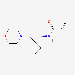 N-[(1R,3R)-3-(morpholin-4-yl)spiro[3.3]heptan-1-yl]prop-2-enamide