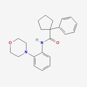molecular formula C22H26N2O2 B2770432 N-(2-Morpholin-4-ylphenyl)(phenylcyclopentyl)formamide CAS No. 955315-86-3