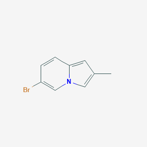 molecular formula C9H8BrN B2770435 6-Bromo-2-methylindolizine CAS No. 1541744-91-5