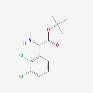 molecular formula C13H17Cl2NO2 B2770446 Tert-butyl 2-(2,3-dichlorophenyl)-2-(methylamino)acetate CAS No. 2248258-37-7