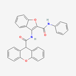 N-(2-(phenylcarbamoyl)benzofuran-3-yl)-9H-xanthene-9-carboxamide
