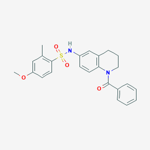 N-(1-benzoyl-1,2,3,4-tetrahydroquinolin-6-yl)-4-methoxy-2-methylbenzenesulfonamide