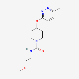 N-(2-methoxyethyl)-4-((6-methylpyridazin-3-yl)oxy)piperidine-1-carboxamide