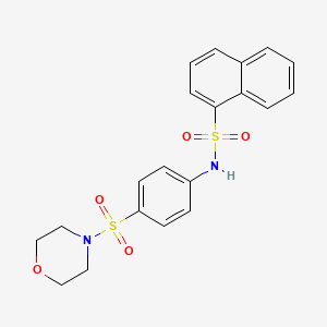 N-(4-morpholin-4-ylsulfonylphenyl)naphthalene-1-sulfonamide