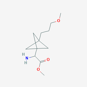 Methyl 2-amino-2-[3-(3-methoxypropyl)-1-bicyclo[1.1.1]pentanyl]acetate