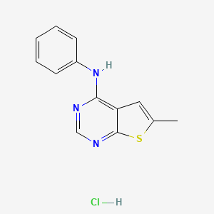 6-methyl-N-phenylthieno[2,3-d]pyrimidin-4-amine hydrochloride