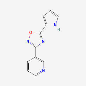 3-[5-(1H-pyrrol-2-yl)-1,2,4-oxadiazol-3-yl]pyridine