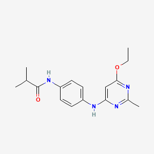 N-(4-((6-ethoxy-2-methylpyrimidin-4-yl)amino)phenyl)isobutyramide