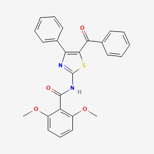 molecular formula C25H20N2O4S B2770505 N-(5-苯甲酰-4-苯基-1,3-噻唑-2-基)-2,6-二甲氧基苯甲酰胺 CAS No. 361480-47-9