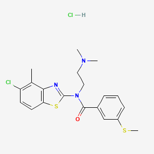 N-(5-chloro-4-methylbenzo[d]thiazol-2-yl)-N-(2-(dimethylamino)ethyl)-3-(methylthio)benzamide hydrochloride