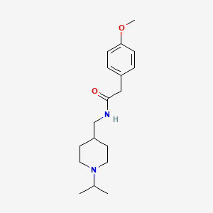 N-((1-isopropylpiperidin-4-yl)methyl)-2-(4-methoxyphenyl)acetamide