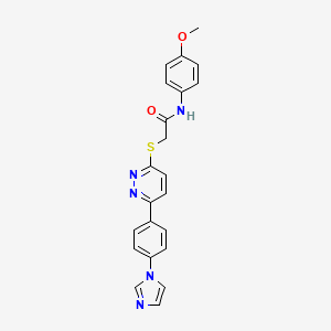 2-[6-(4-imidazol-1-ylphenyl)pyridazin-3-yl]sulfanyl-N-(4-methoxyphenyl)acetamide