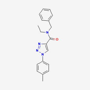 molecular formula C19H20N4O B2770536 N-benzyl-N-ethyl-1-(4-methylphenyl)-1H-1,2,3-triazole-4-carboxamide CAS No. 951611-54-4