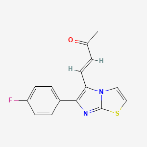(E)-4-[6-(4-fluorophenyl)imidazo[2,1-b][1,3]thiazol-5-yl]-3-buten-2-one