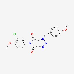 5-(3-chloro-4-methoxyphenyl)-1-(4-methoxybenzyl)-3a,6a-dihydropyrrolo[3,4-d][1,2,3]triazole-4,6(1H,5H)-dione