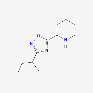 3-(sec-Butyl)-5-(piperidin-2-yl)-1,2,4-oxadiazole