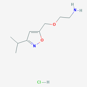 {2-[(3-Isopropylisoxazol-5-yl)methoxy]ethyl}amine hydrochloride