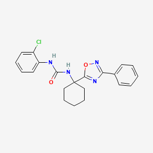 1-(2-Chlorophenyl)-3-[1-(3-phenyl-1,2,4-oxadiazol-5-yl)cyclohexyl]urea