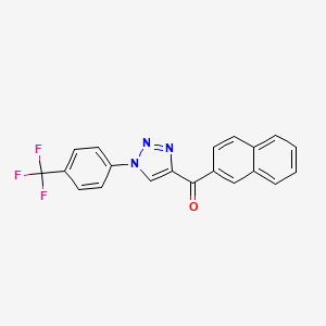 2-naphthyl{1-[4-(trifluoromethyl)phenyl]-1H-1,2,3-triazol-4-yl}methanone