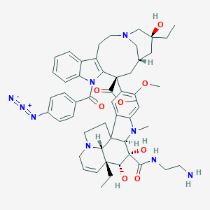 molecular formula C52H63N9O8 B027706 N-(4-Azidobenzoyl)-N'-beta-aminoethylvindesine CAS No. 103974-27-2