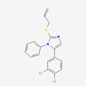 2-(allylthio)-5-(3,4-dichlorophenyl)-1-phenyl-1H-imidazole