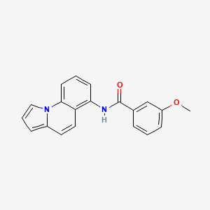 3-methoxy-N-pyrrolo[1,2-a]quinolin-6-ylbenzenecarboxamide