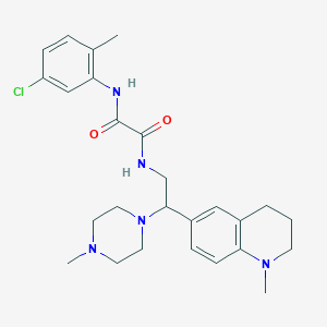 N1-(5-chloro-2-methylphenyl)-N2-(2-(1-methyl-1,2,3,4-tetrahydroquinolin-6-yl)-2-(4-methylpiperazin-1-yl)ethyl)oxalamide