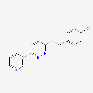 3-((4-Chlorobenzyl)thio)-6-(pyridin-3-yl)pyridazine