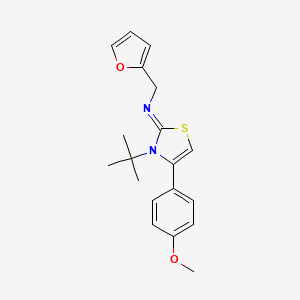 N-[3-(tert-butyl)-4-(4-methoxyphenyl)-1,3-thiazol-2(3H)-yliden](2-furyl)methanamine