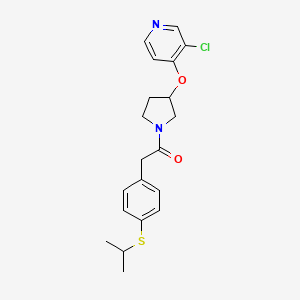 1-(3-((3-Chloropyridin-4-yl)oxy)pyrrolidin-1-yl)-2-(4-(isopropylthio)phenyl)ethanone