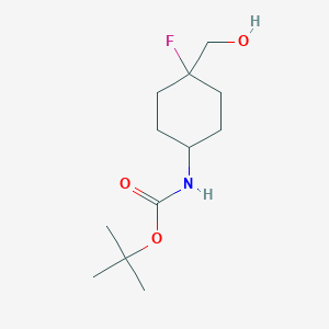 tert-butyl N-[4-fluoro-4-(hydroxymethyl)cyclohexyl]carbamate