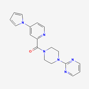 (4-(1H-pyrrol-1-yl)pyridin-2-yl)(4-(pyrimidin-2-yl)piperazin-1-yl)methanone