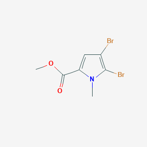 molecular formula C7H7Br2NO2 B2770653 Methyl 4,5-dibromo-1-methylpyrrole-2-carboxylate CAS No. 1198-71-6