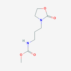molecular formula C8H14N2O4 B2770662 Methyl N-[3-(2-oxo-1,3-oxazolidin-3-yl)propyl]carbamate CAS No. 1791250-70-8
