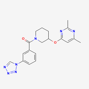 (3-(1H-tetrazol-1-yl)phenyl)(3-((2,6-dimethylpyrimidin-4-yl)oxy)piperidin-1-yl)methanone