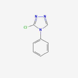 molecular formula C8H6ClN3 B2770687 3-chloro-4-phenyl-4H-1,2,4-triazole CAS No. 90002-02-1