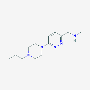 N-methyl-1-(6-(4-propylpiperazin-1-yl)pyridazin-3-yl)methanamine