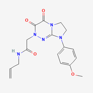 N-allyl-2-(8-(4-methoxyphenyl)-3,4-dioxo-3,4,7,8-tetrahydroimidazo[2,1-c][1,2,4]triazin-2(6H)-yl)acetamide
