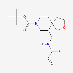 Tert-butyl 6-[(prop-2-enoylamino)methyl]-2-oxa-8-azaspiro[4.5]decane-8-carboxylate