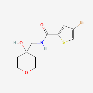 molecular formula C11H14BrNO3S B2770759 4-bromo-N-((4-hydroxytetrahydro-2H-pyran-4-yl)methyl)thiophene-2-carboxamide CAS No. 1795084-75-1