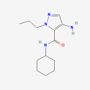 molecular formula C13H22N4O B2770769 4-Amino-N-cyclohexyl-1-propyl-1H-pyrazole-5-carboxamide CAS No. 2101197-22-0