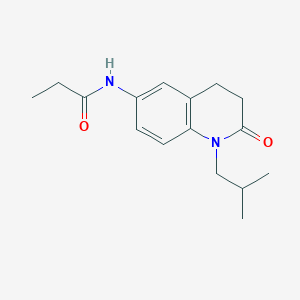N-(1-isobutyl-2-oxo-1,2,3,4-tetrahydro-6-quinolinyl)propanamide