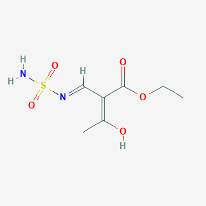 ethyl (2Z)-2-acetyl-3-[(aminosulfonyl)amino]acrylate