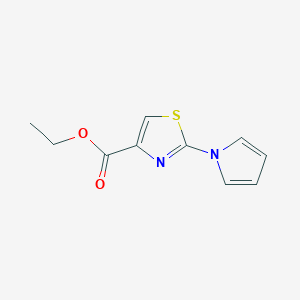 molecular formula C10H10N2O2S B2770778 Ethyl 2-(1H-pyrrol-1-yl)thiazole-4-carboxylate CAS No. 202595-58-2