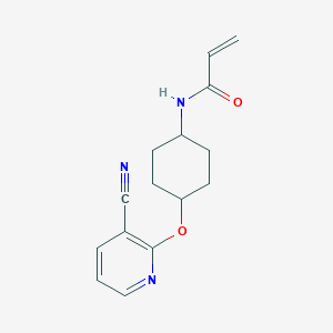 N-[4-(3-Cyanopyridin-2-yl)oxycyclohexyl]prop-2-enamide