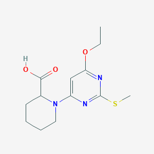1-(6-Ethoxy-2-(methylthio)pyrimidin-4-yl)piperidine-2-carboxylic acid