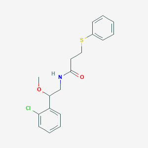 N-(2-(2-chlorophenyl)-2-methoxyethyl)-3-(phenylthio)propanamide