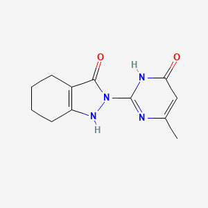 2-(4-methyl-6-oxo-1,6-dihydro-2-pyrimidinyl)-1,2,4,5,6,7-hexahydro-3H-indazol-3-one