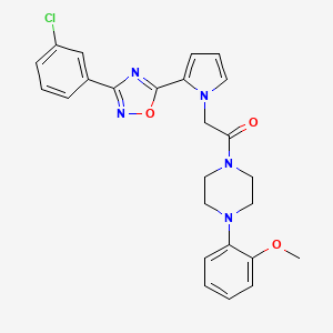 2-{2-[3-(3-chlorophenyl)-1,2,4-oxadiazol-5-yl]-1H-pyrrol-1-yl}-1-[4-(2-methoxyphenyl)piperazin-1-yl]ethanone